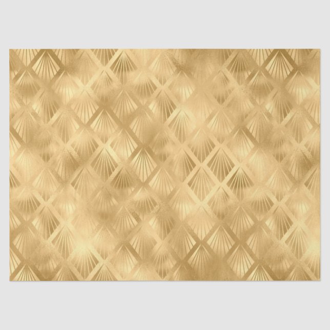 Purple and Gold Leopard Series Design 19 Tissue Paper (Front)