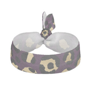 Purple and Gold Leopard Series Design 2 Elastic Hair Tie