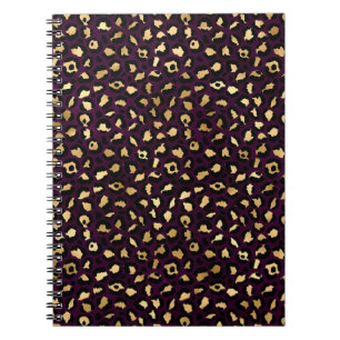 Purple and Gold Leopard Series Design 2 Notebook