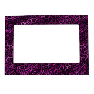 Purple and Gold Leopard Series Design 3 Magnetic Frame