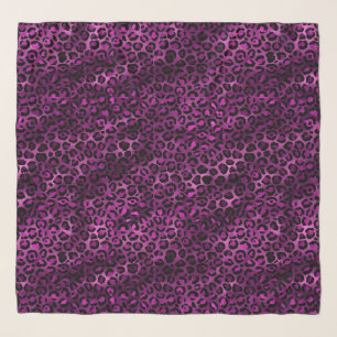 Purple and Gold Leopard Series Design 3 Scarf
