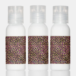 Purple and Gold Leopard Series Design 4 Hand Lotion