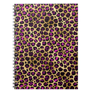 Purple and Gold Leopard Series Design 4 Notebook