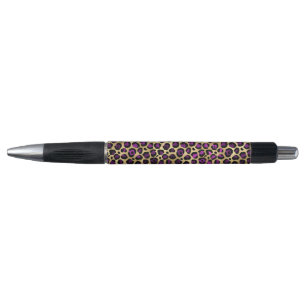 Purple and Gold Leopard Series Design 4 Pen