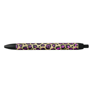Purple and Gold Leopard Series Design 4 Pen