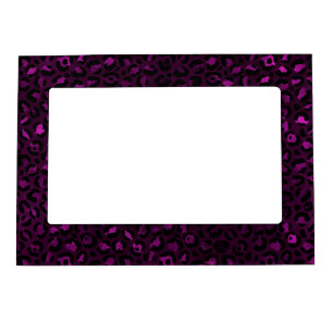 Purple and Gold Leopard Series Design 5 Magnetic Frame