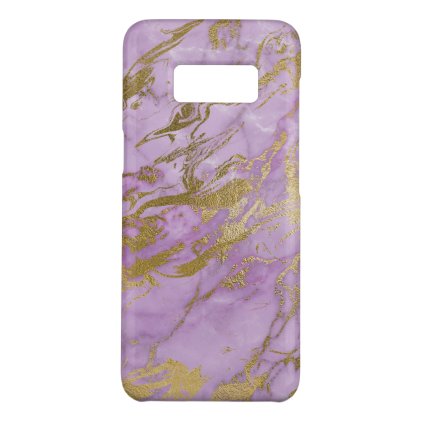 Purple and Gold Marble Elegant Modern Print Case-Mate Samsung Galaxy S8 Case