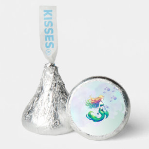 Purple and Gold Mermaid Birthday under the Sea Hershey®'s Kisses®