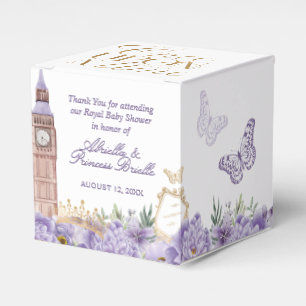 Purple and Gold Once Upon a Time Princess Favor Boxes