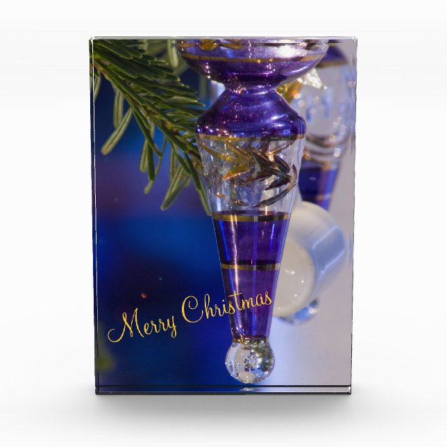 Purple and Gold Ornament Acrylic Award (Front)