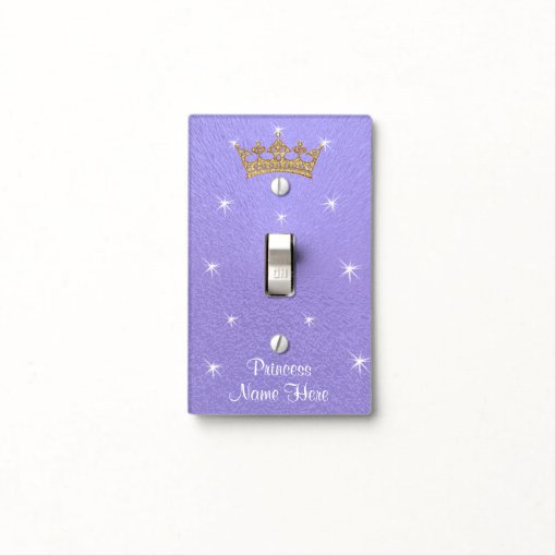 Purple and Gold Princess Light Switch Cover Zazzle
