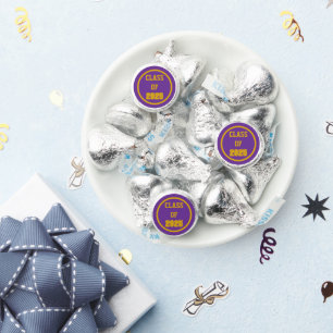 Purple and Gold School Colors Class Year Hershey®'s Kisses®