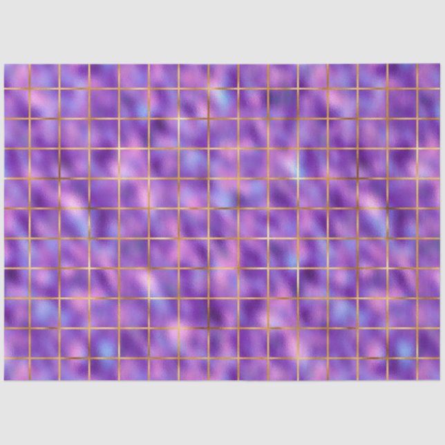 Purple and Gold Series Design 3 Tissue Paper (Front)