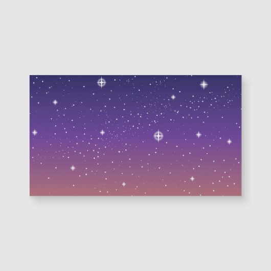 Purple and Gold Starry Sunset Sky (Front)