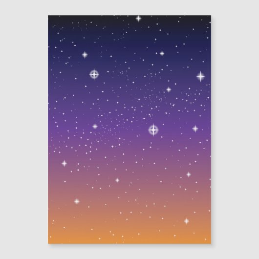 Purple and Gold Starry Sunset Sky (Front)