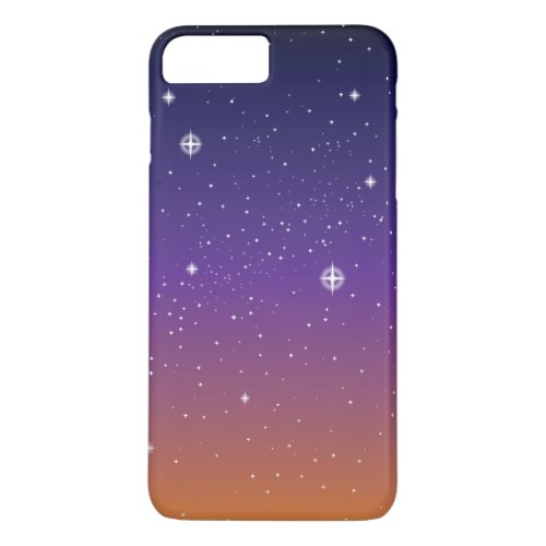 Purple and Gold Starry Sunset Sky iPhone 8 Plus7 Plus Case