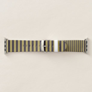 Purple and Gold Stripes Apple Watch Band