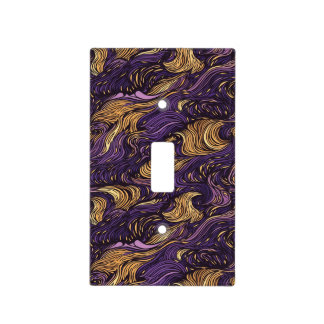 Purple and Gold Wall Plate