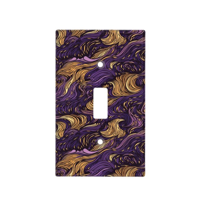 Purple and Gold Wall Plate (Front)