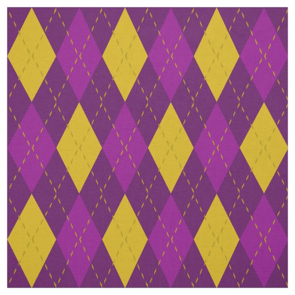 Purple Argyle Fabric Zazzle