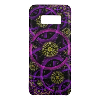 Purple and Golden Circles Case-Mate Samsung Galaxy S8 Case