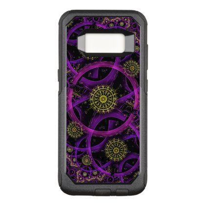 Purple and Golden Circles OtterBox Commuter Samsung Galaxy S8 Case