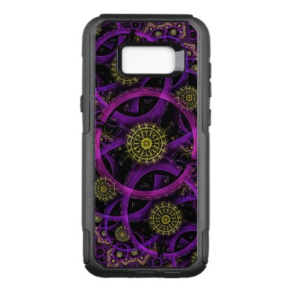 Purple and Golden Circles OtterBox Commuter Samsung Galaxy S8+ Case