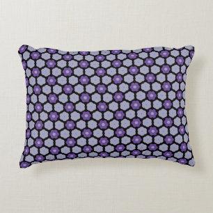 Purple and Gray Accent Pillow
