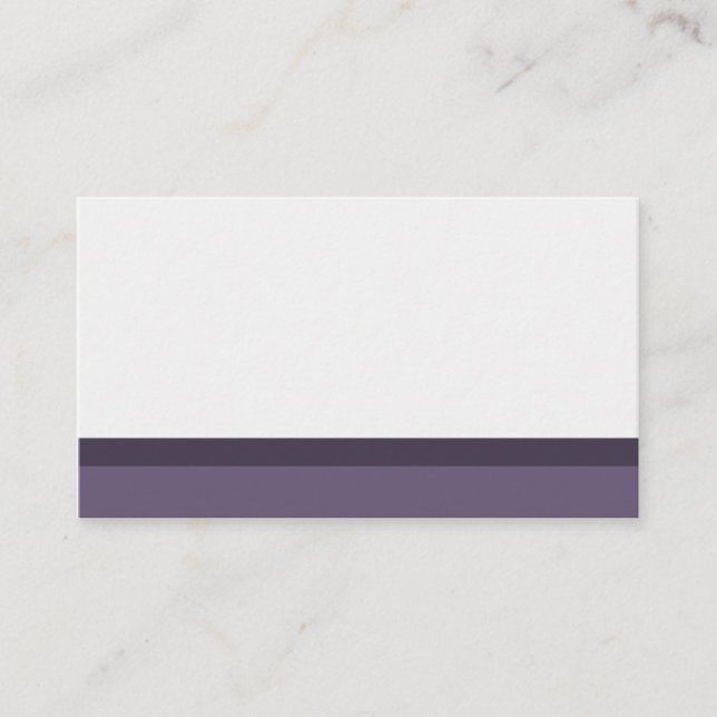 Purple and gray Place Cards (Front)