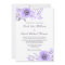 Purple and Gray Watercolor Anemone Wedding