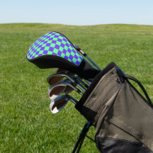 Purple and Green Checkerboard Pattern