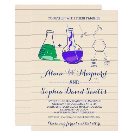 Chemistry 5x7 Invitations | Zazzle