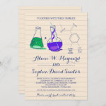 Purple And Green Chemistry Wedding Invitations at Zazzle
