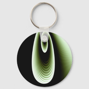 Purple and Green COOL Modern Pattern Keychain