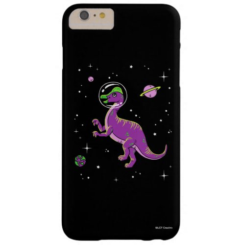 Purple And Green Corythosaurus Dinos In Space Barely There iPhone 6 Plus Case