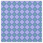 Purple and Green Diamond Plaid Pattern Fabric