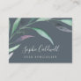 Purple and Green Eucalyptus | Gray Business Card