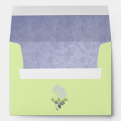 Purple and Green Floral Return Address Envelope (Back (Bottom))