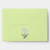 Purple and Green Floral Return Address Envelope (Back (Top Flap))