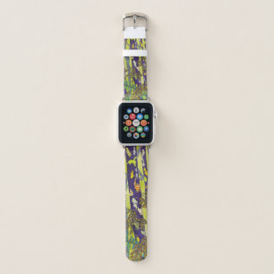 purple and green forest Apple Watch Band