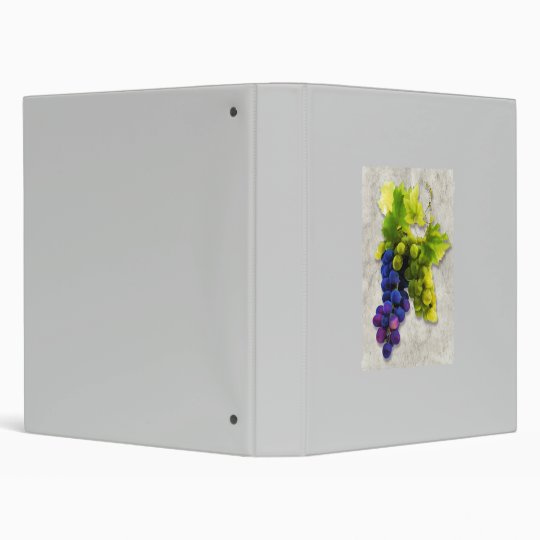 Purple and Green Grapes Binder