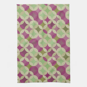 Purple And Green Kitchen Dish Towels