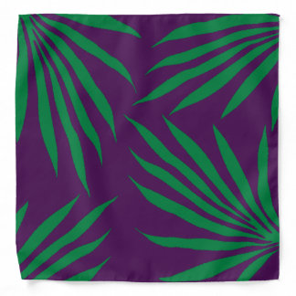 purple and green leaf Tribal African head wrap Bandana