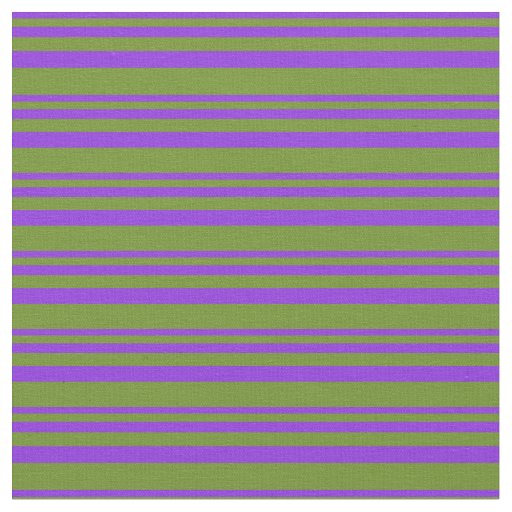 Purple and Green Lines Pattern Fabric