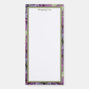 Purple and Green Patterned Magnetic Notepad