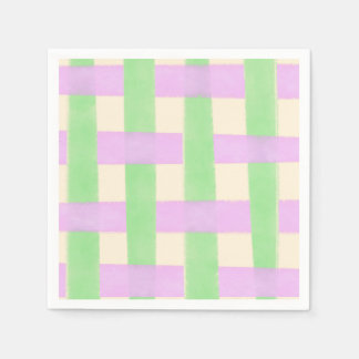 Purple and Green Plaid Napkins