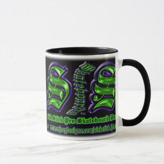 Purple and Green Sick Stick Custom Mug