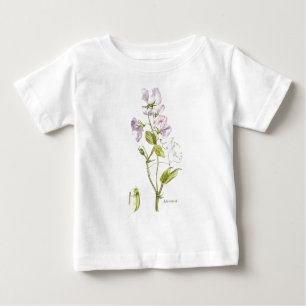 purple and green sweet pea baby T-Shirt
