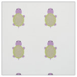 Purple and Green Turtle Fabric