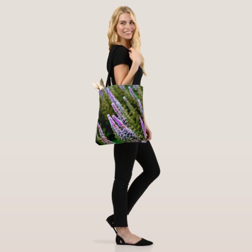 Purple and Green Wildflower Tote Bag